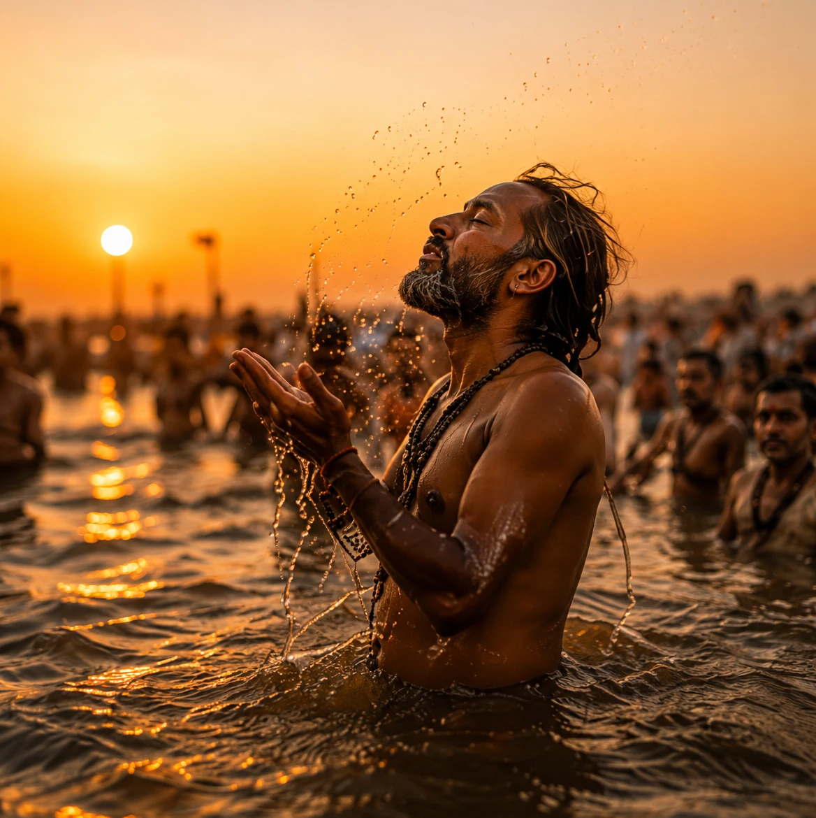 नासिक कुंभ में संतों के प्रवचन और आध्यात्मिक संवाद का दृश्य