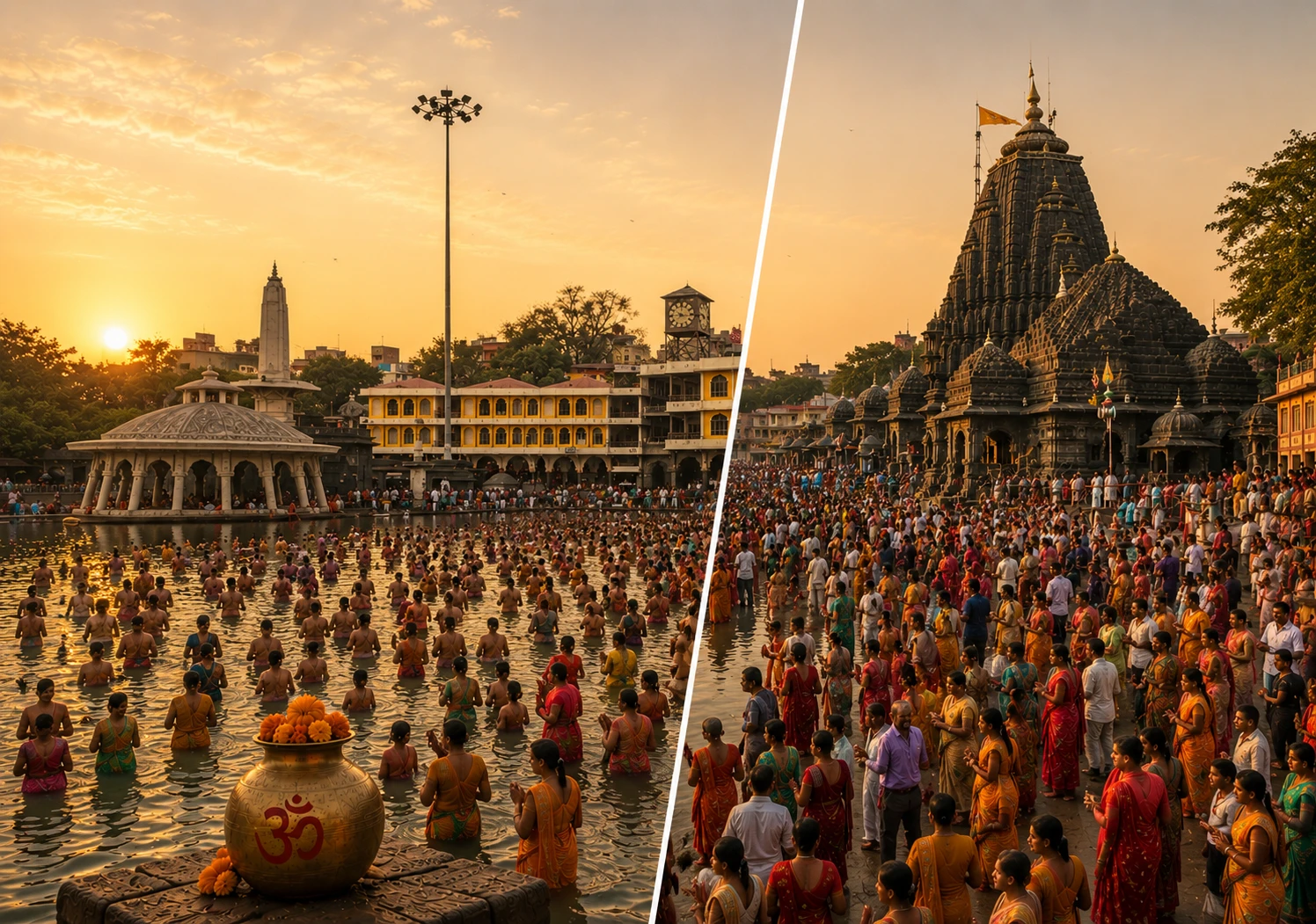नासिक कुंभ २०२७ में भारतीय संस्कृति, आस्था और आध्यात्मिक विरासत का भव्य दृश्य