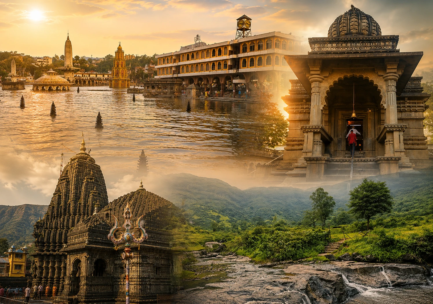 नासिक सिंहस्थ कुंभ, गोदावरी घाट और आध्यात्मिक आस्था का भव्य दृश्य